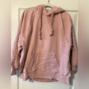 American Eagle Light Pink Pullover Hoodie
